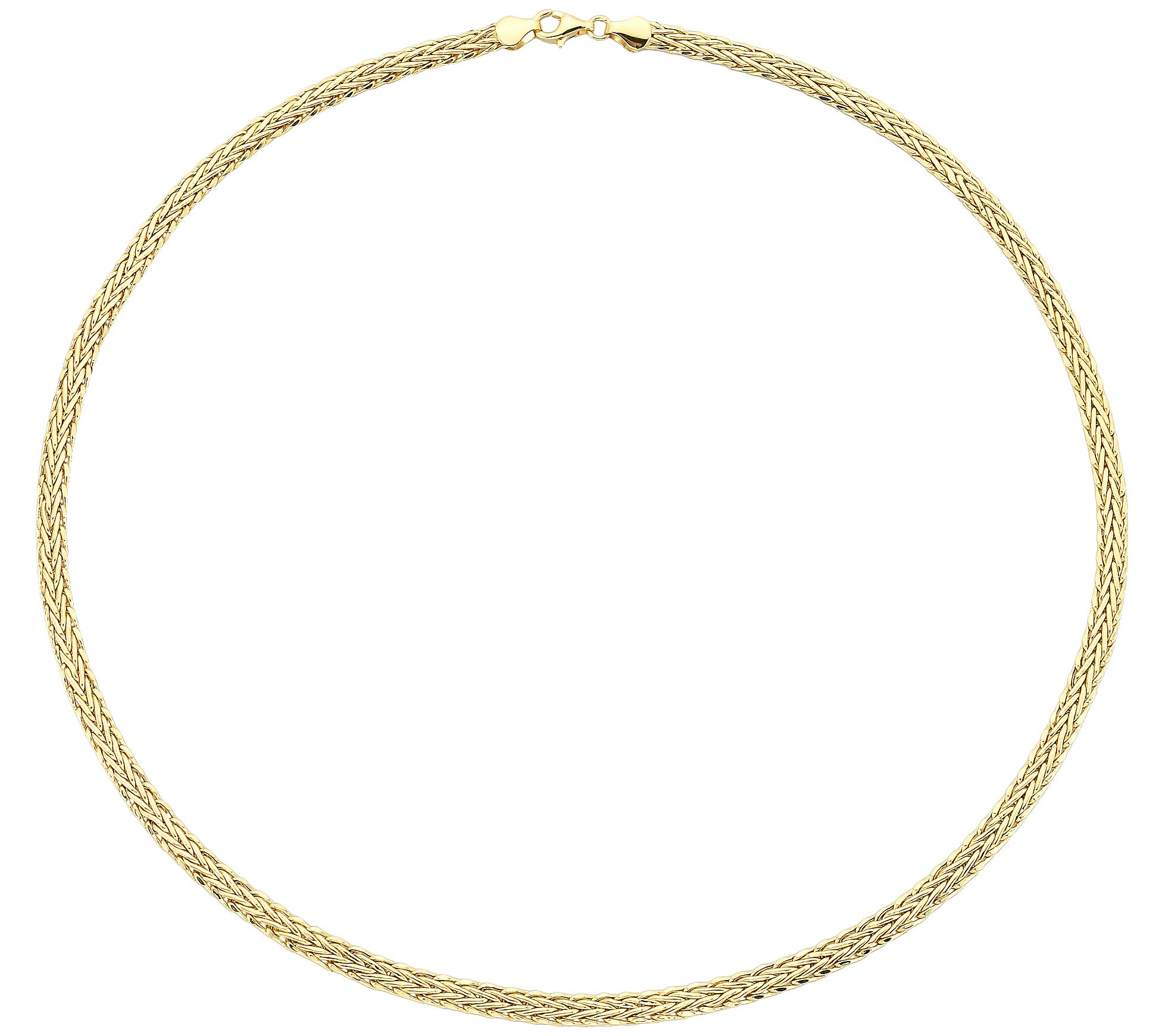Adorna 14K Gold Fancy Woven Design Necklace