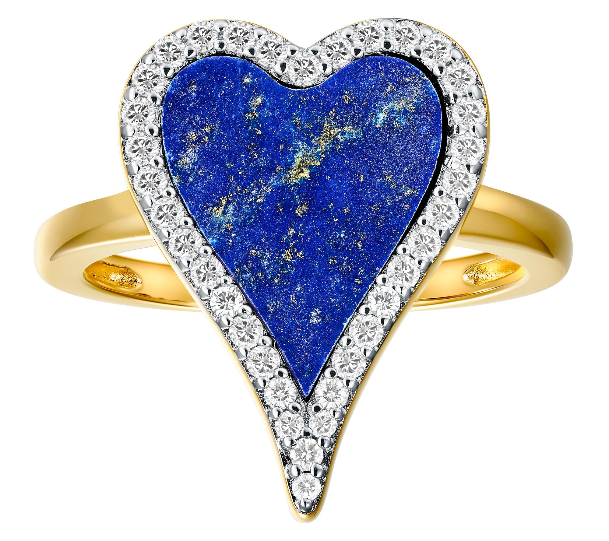 JEN by Jennifer Miller Gemstone Halo Heart Ring, Sterling