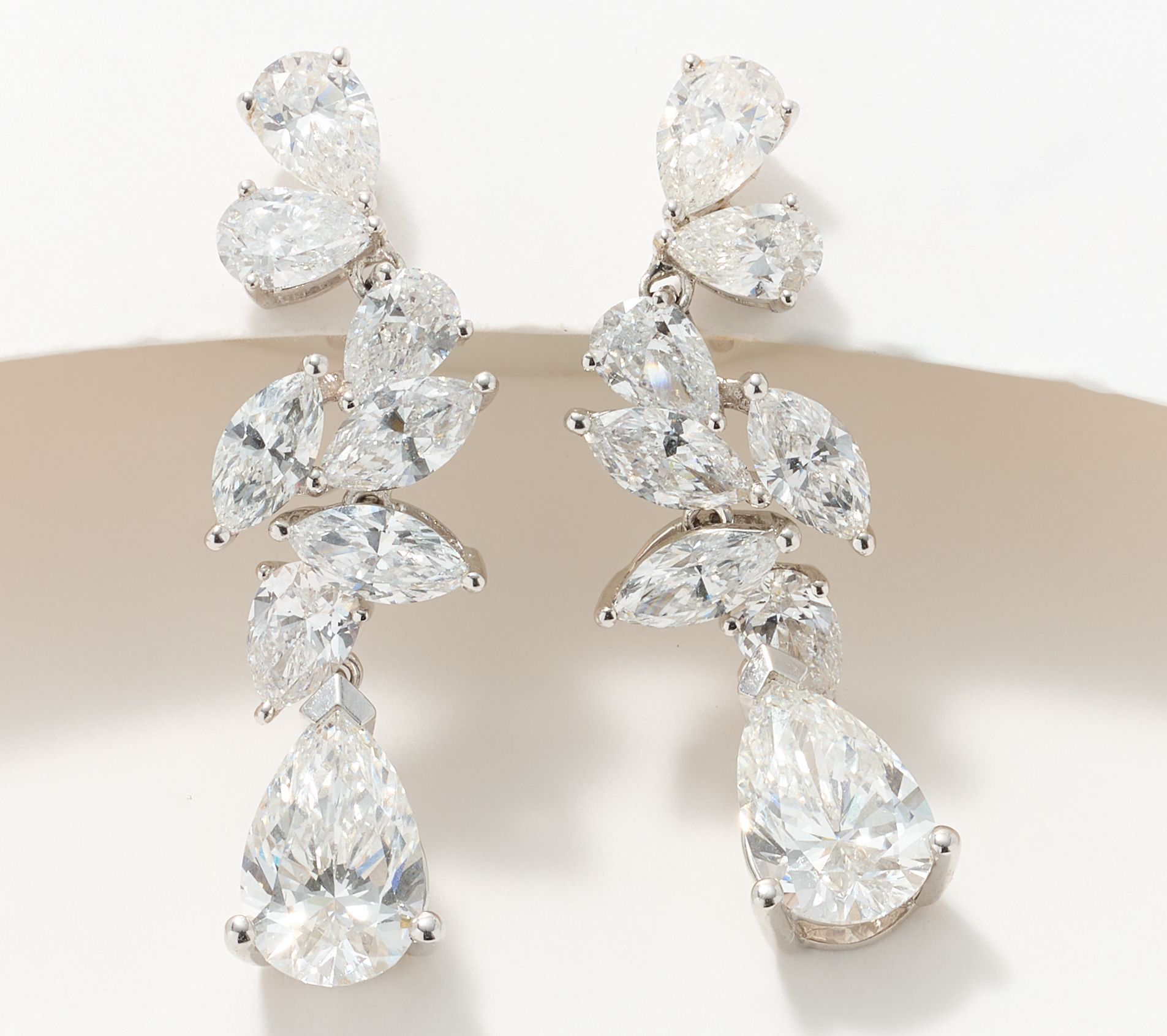 Effy Lab Grown Diamond Statement Drop Earrings, 14K Gold