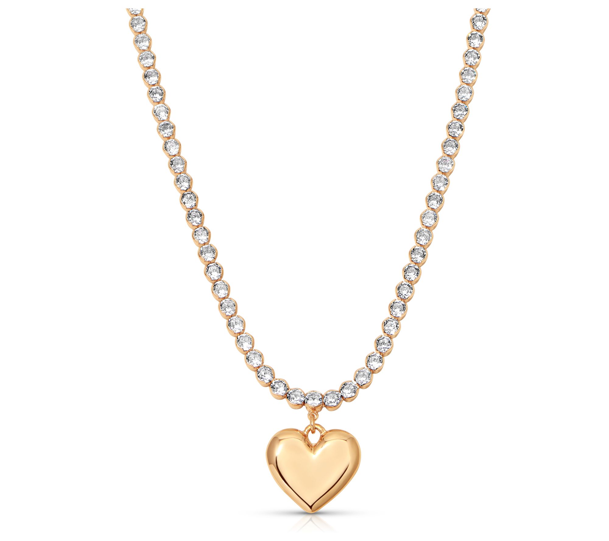 Ettika Luminous Love Tennis Necklace