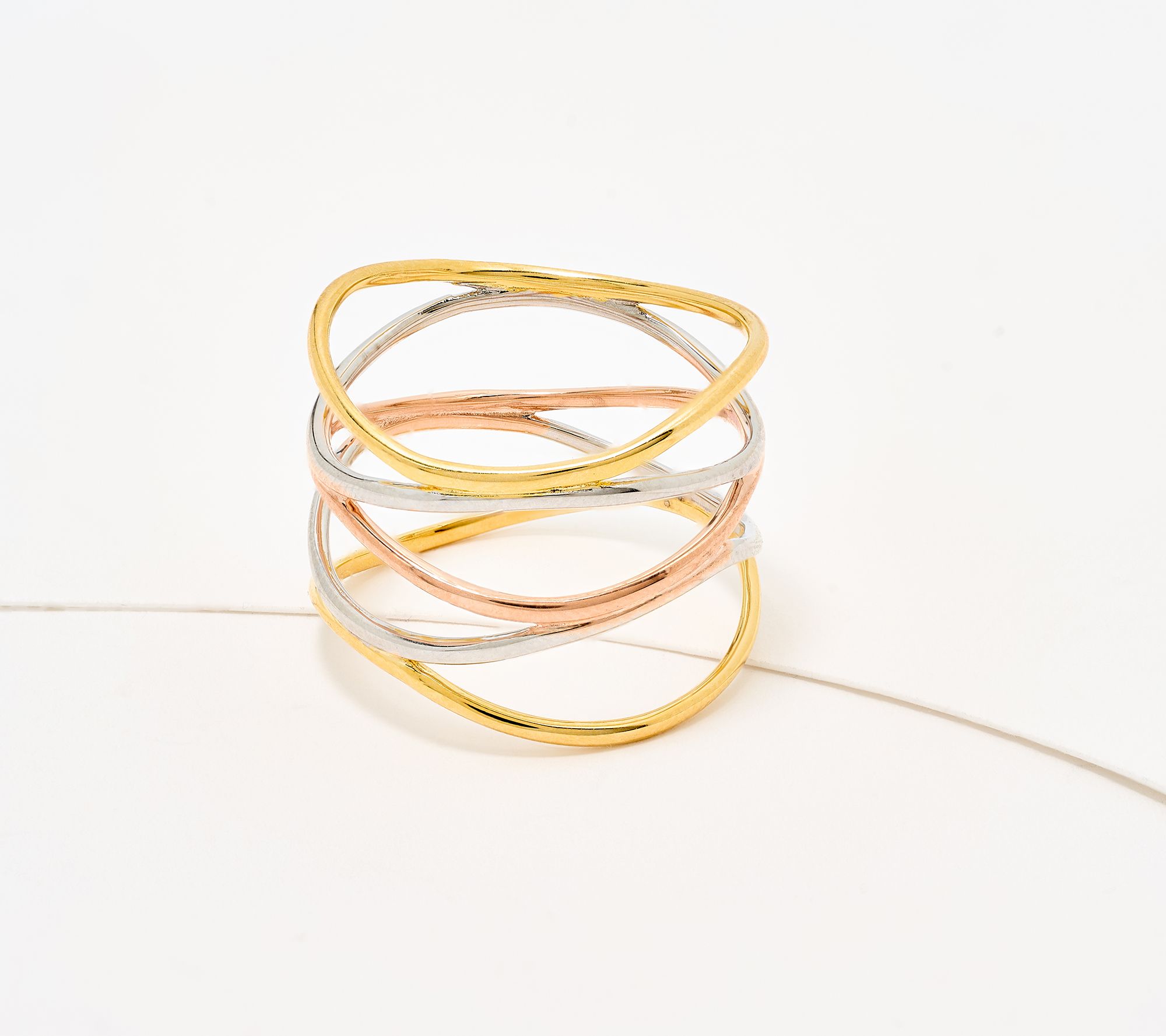 David Markstein Bronze Deluxe 5-Row Swirl Band Ring