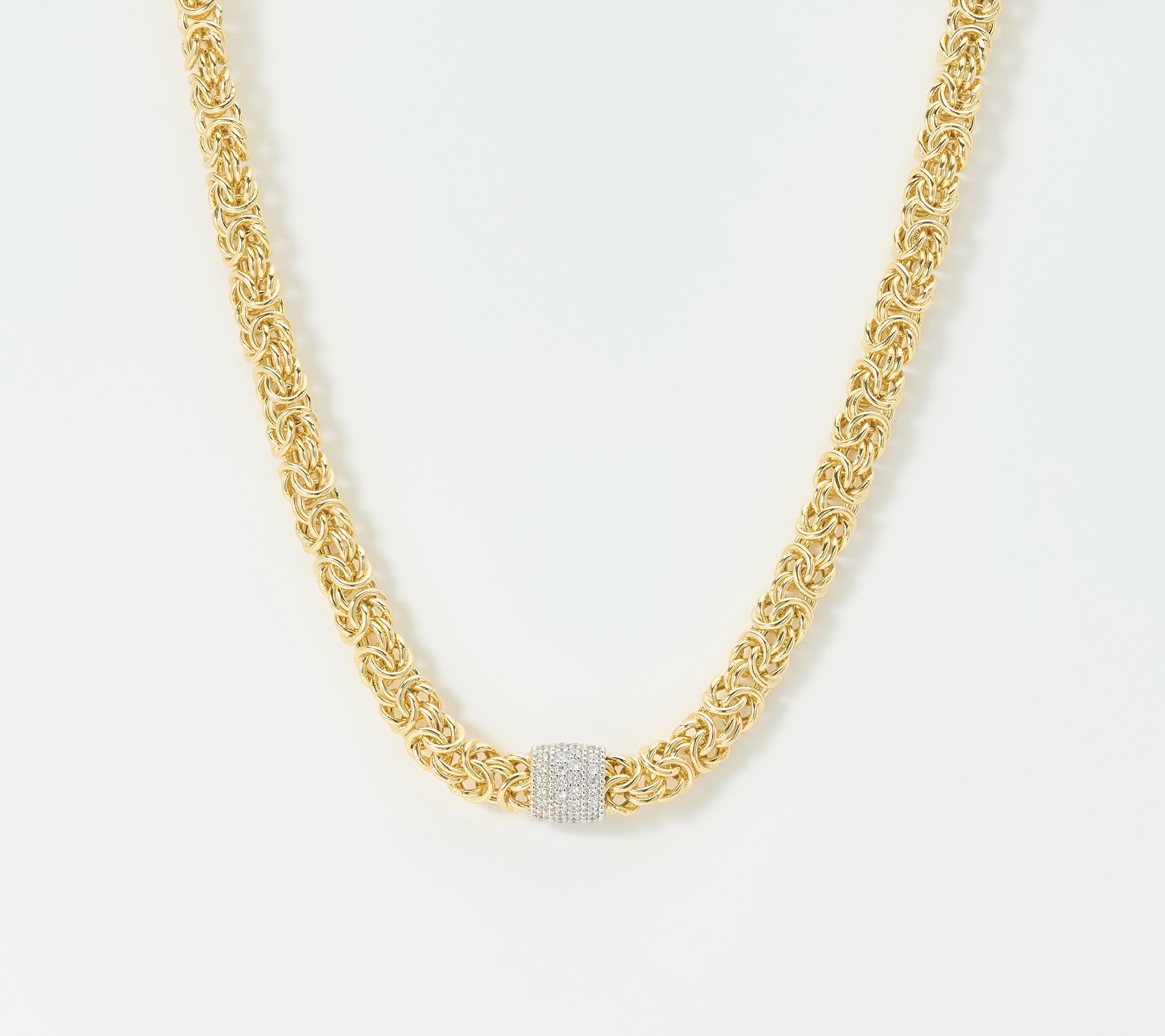 Diamonique Italia Bronze Byzanthine Necklace