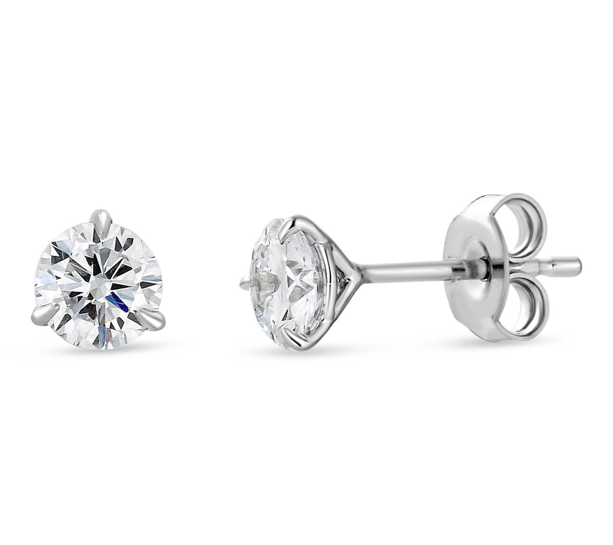 Vida Lab Diamonds 1.00 cttw Martini Stud Earrings, 14K