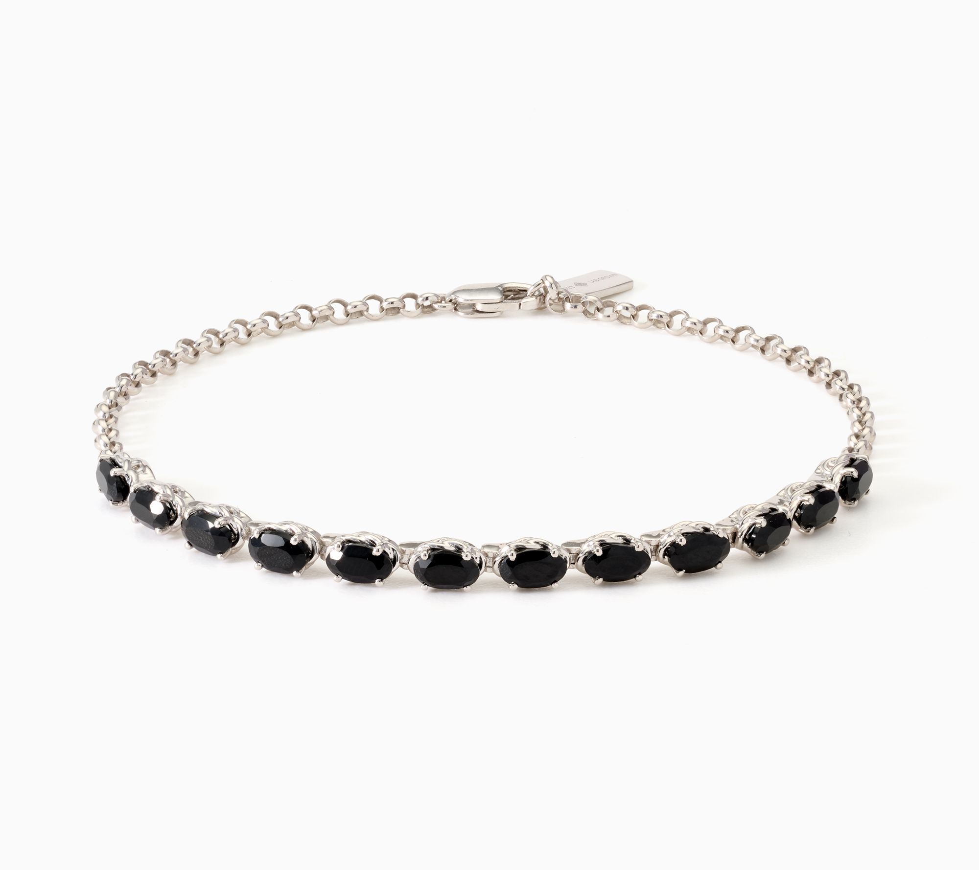 XO Tacori 3.00 ctw Oval Cut Gemstone Bracelet, Sterling Silver