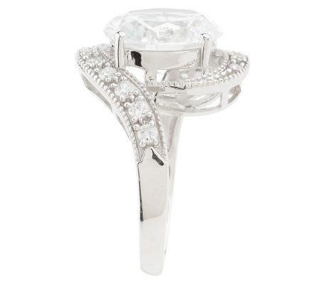 Epiphany Diamonique 5.30 ct tw Oval Cut Ring - QVC.com