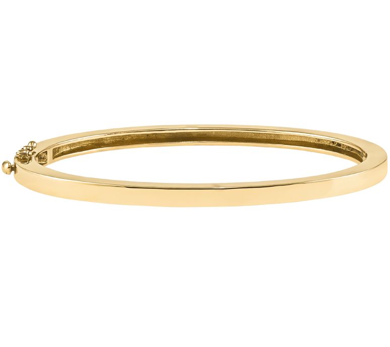 QVC $450 Details about   Gold One 1K Gold Gemstone Bangle with Hinge 7-1/4" Fit Average