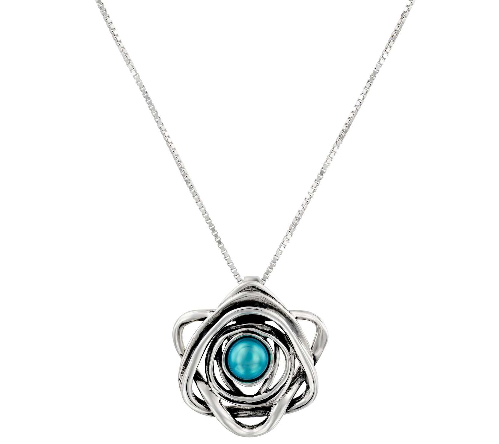 Hagit Cultured Pearl Pendant with Chain, Sterling