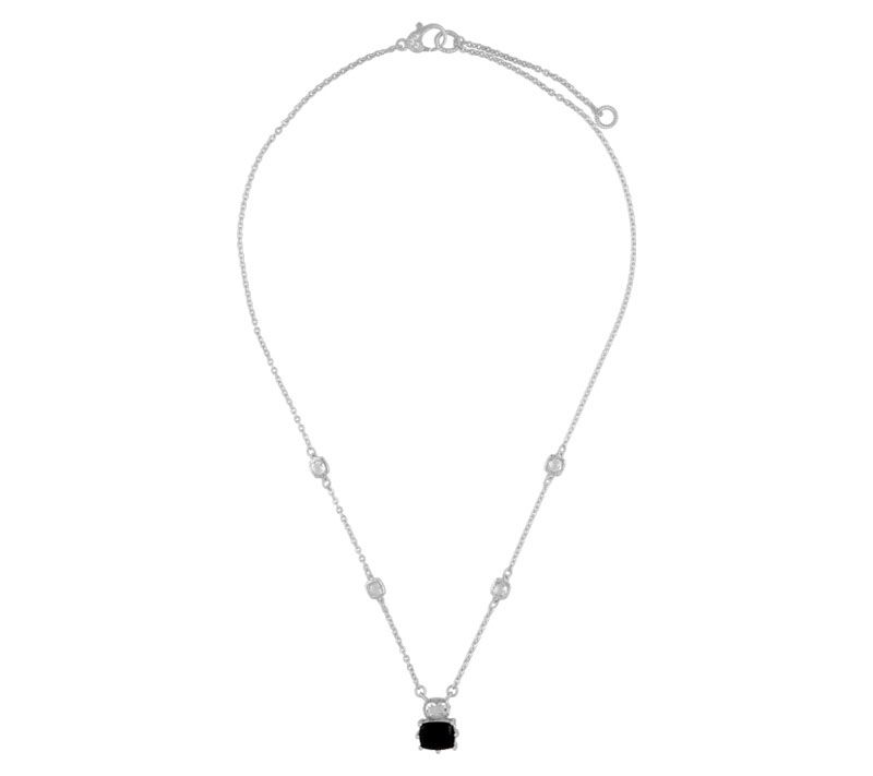 Judith Ripka Sterling Double Cushion Necklace - QVC.com