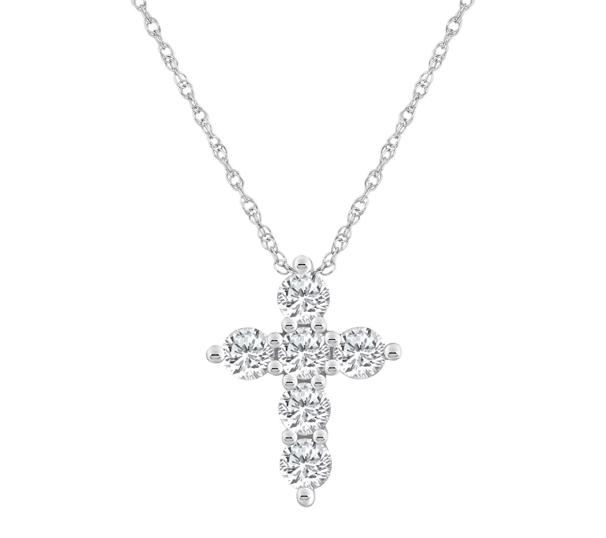 Affinity 2.00 cttw Diamond Cross Pendant, 14K Gold