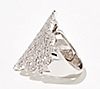 Affinity Diamonds 1cttw Lace Design Statement Ring, Sterling Silver, 1 of 2