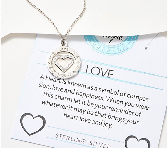 T. Jazelle Sterling Silver Charm Necklace