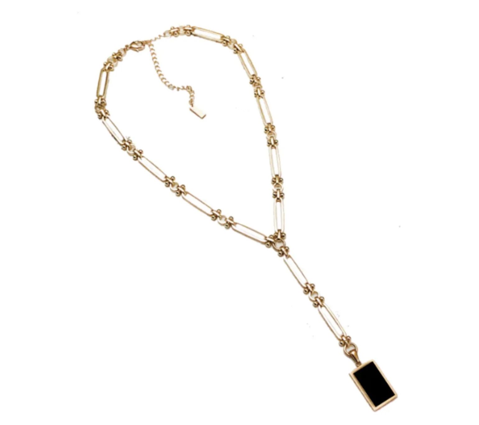 Adriana Pappas Designs Black Luna Lariat