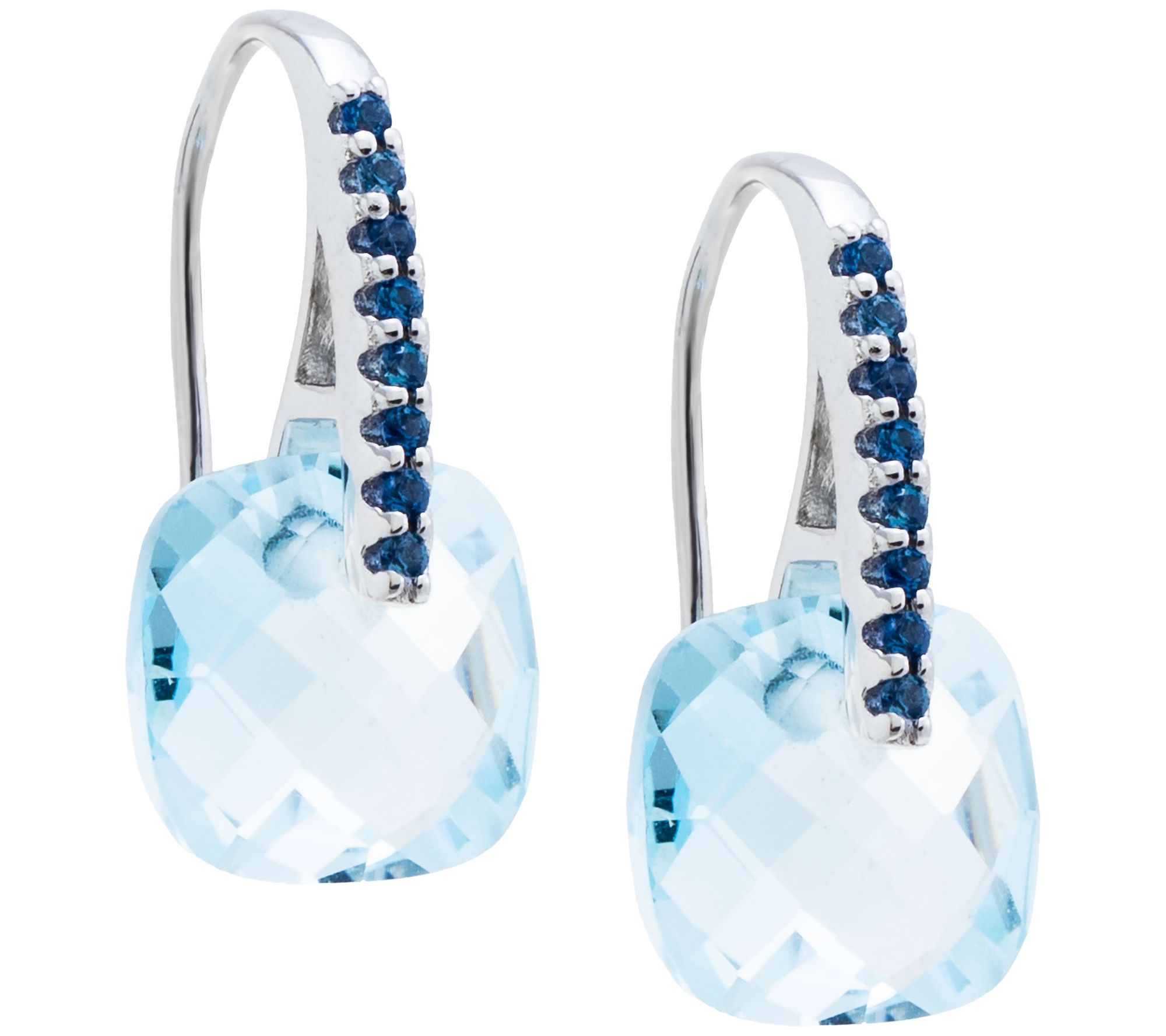 Affinity Gems Briolette Gemstone & Sapphire Earrings, Sterling