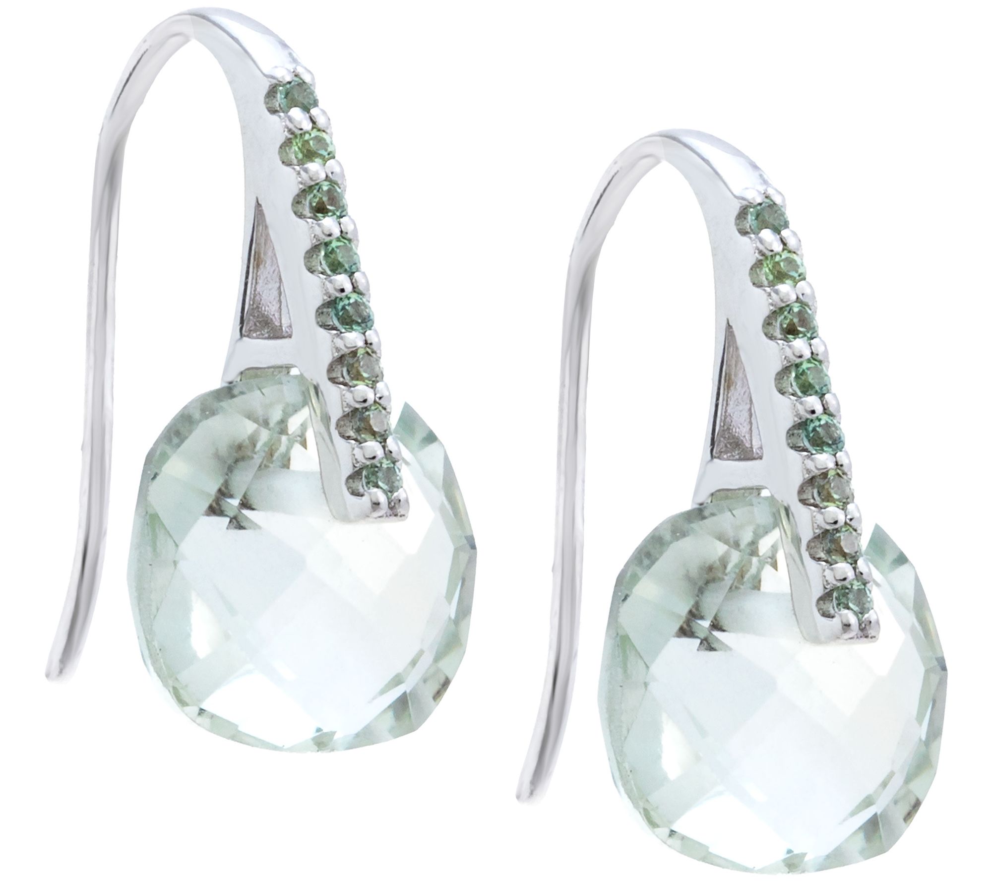 Affinity Gems Briolette Gemstone & Sapphire Earrings, Sterling
