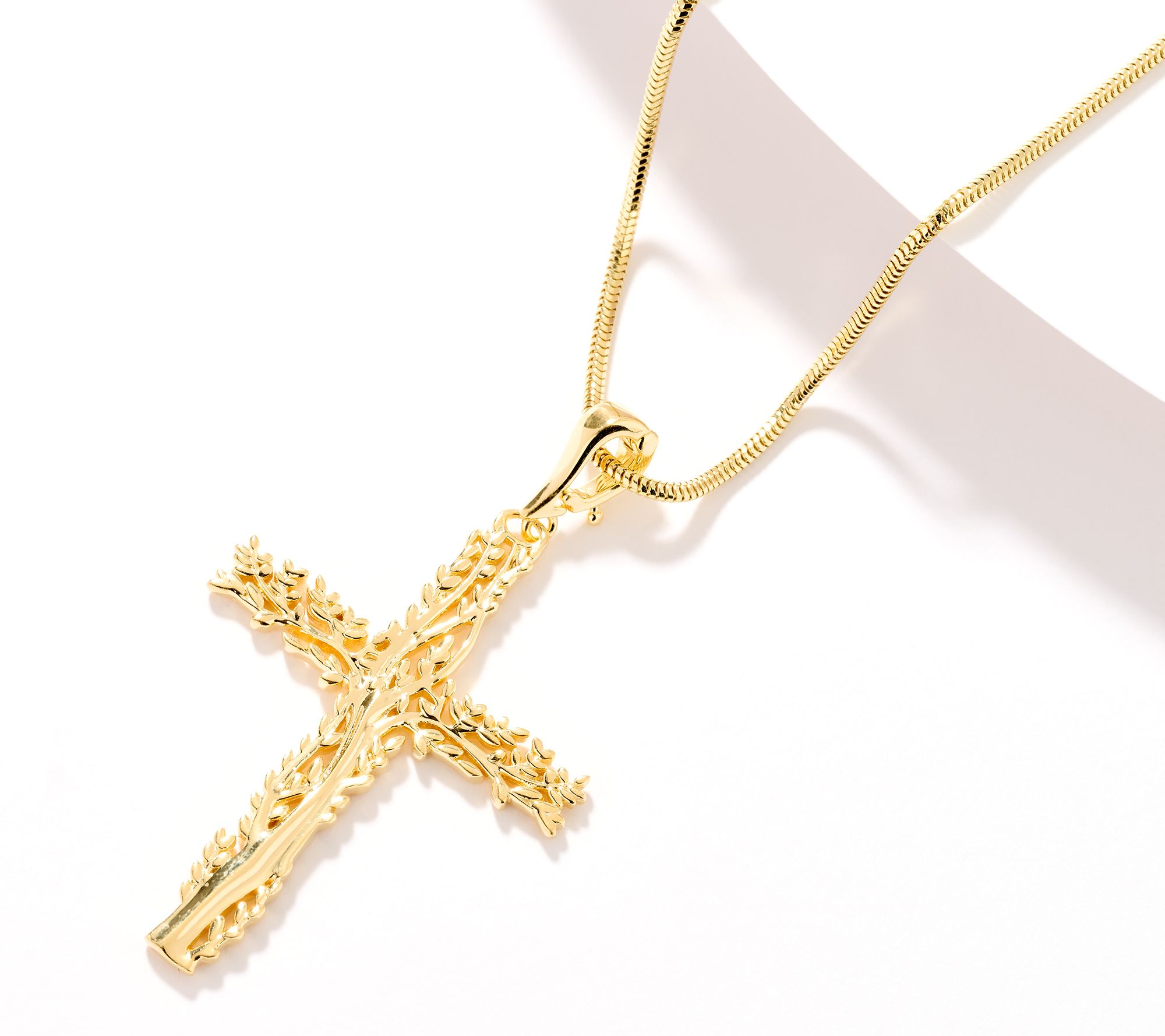 "As Is" David Markstein Sterling Silver Tree of Life Cross Pendant