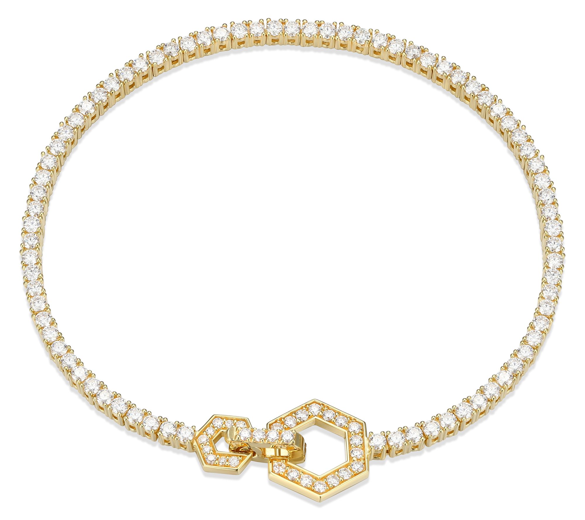 Sterling Silver 2.30 cttw Moissanite Tennis Bracelet