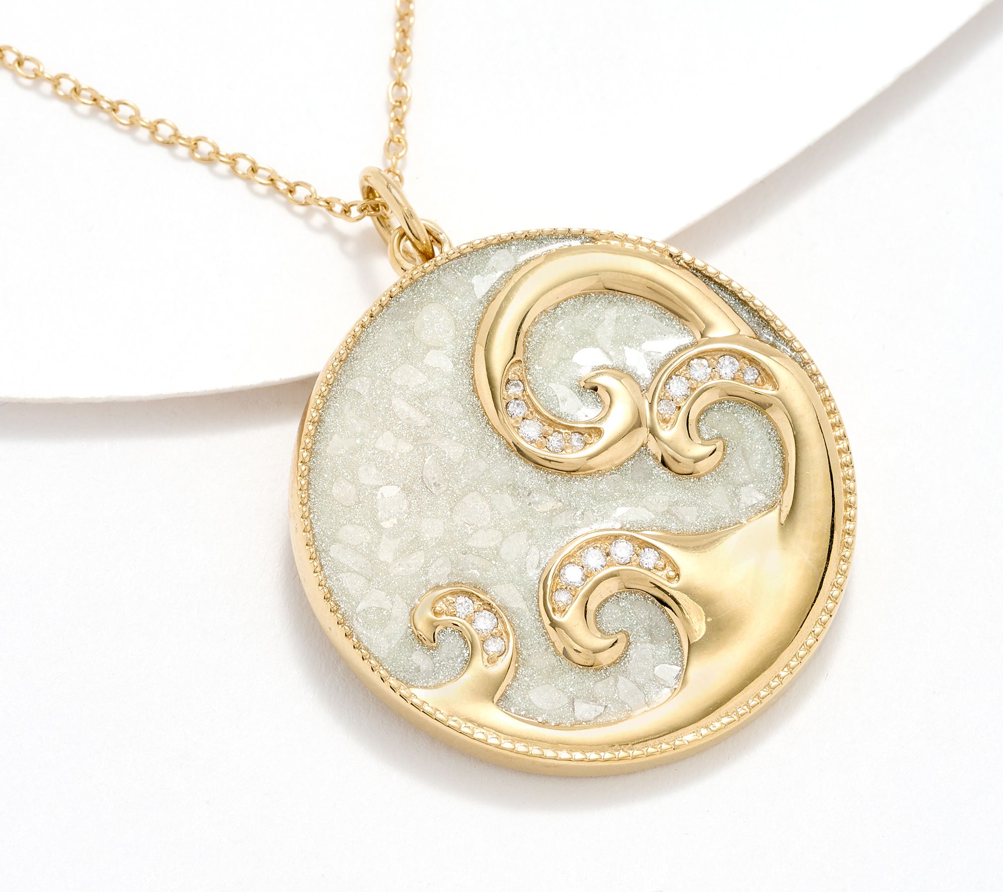 Kirks Folly Stardust Diamond Infinite Wave Necklace