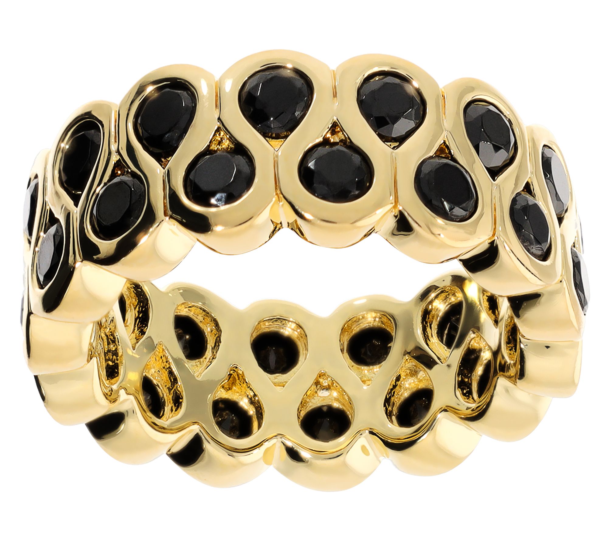 David Markstein Bronze Black Cubic Zirconia Ring