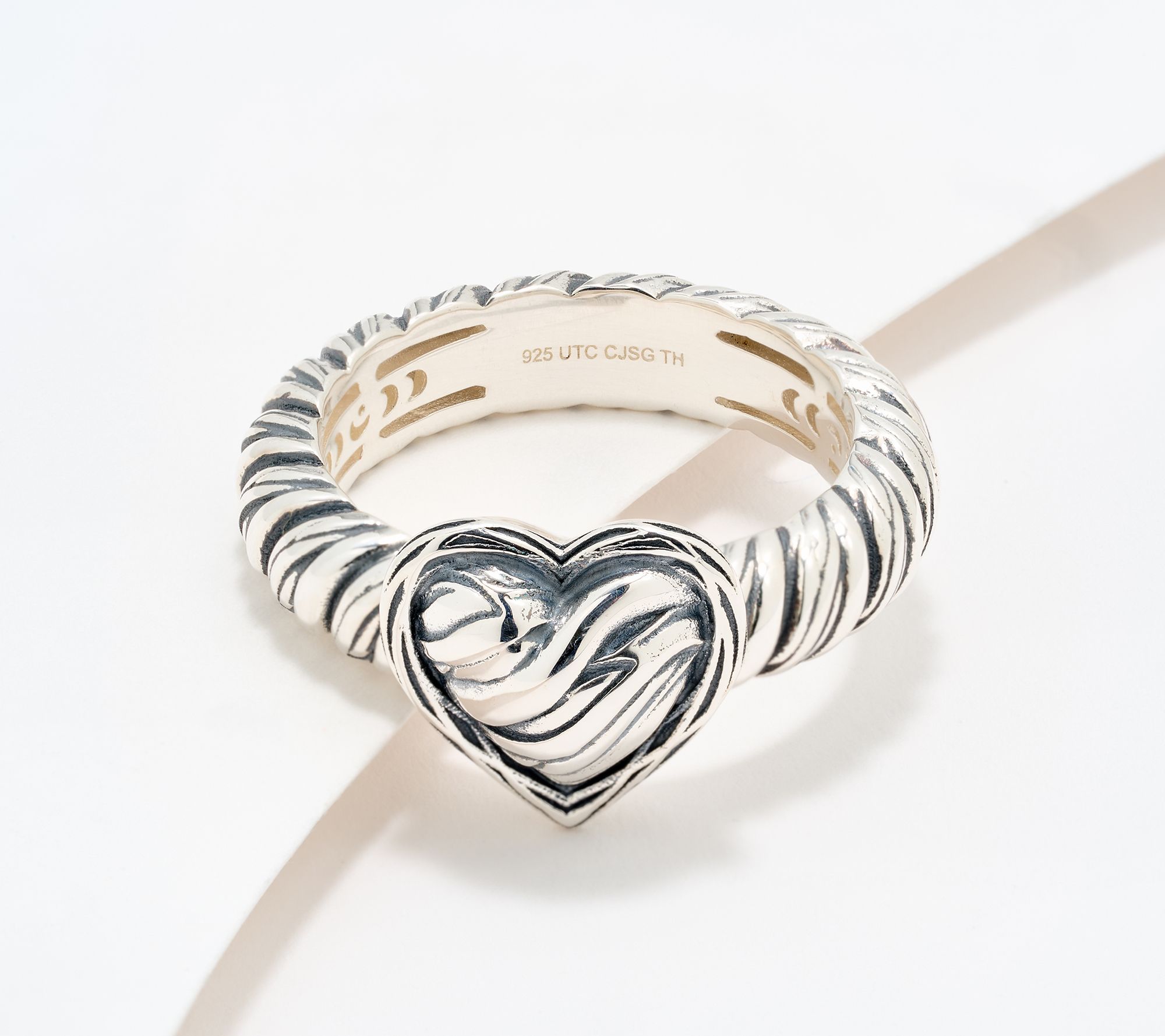 Christian James by Scott Grimes Sterling Silver Ripple Heart Ring