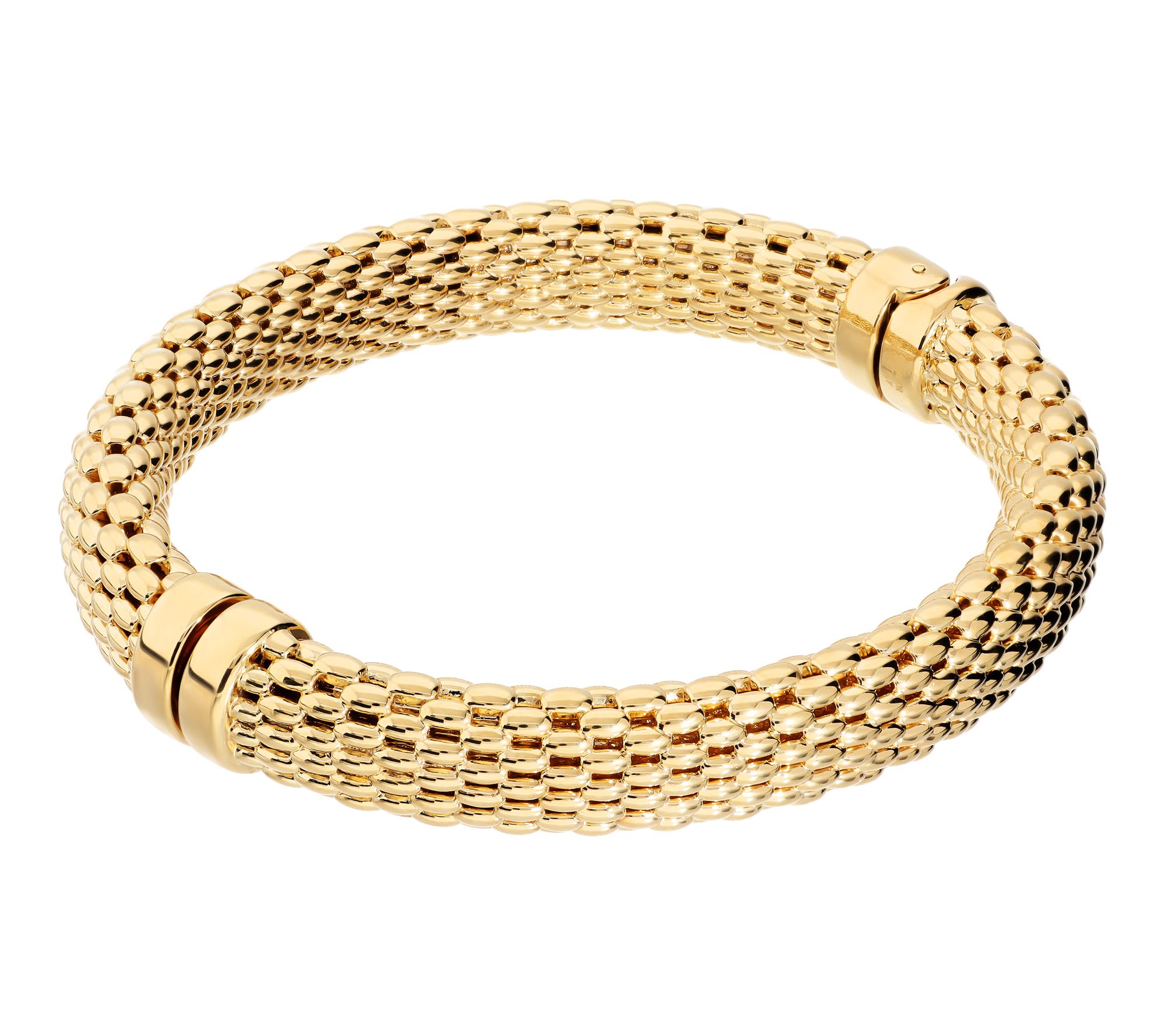 BellaOro Mesh Bangle, 14K Gold Over Resin