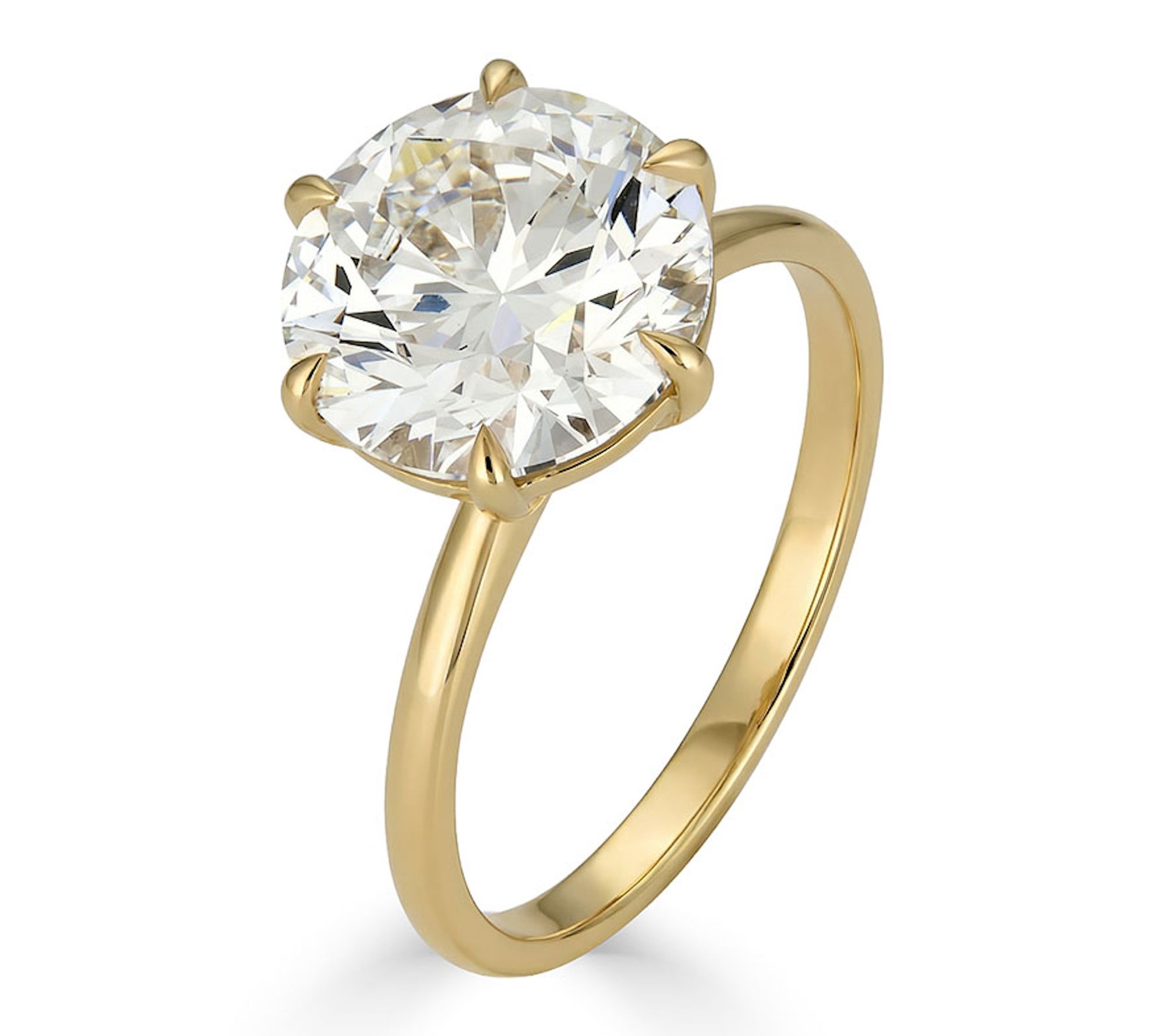 Vida Lab Diamonds 4.00 cttw Solitaire Ring, 14KGold