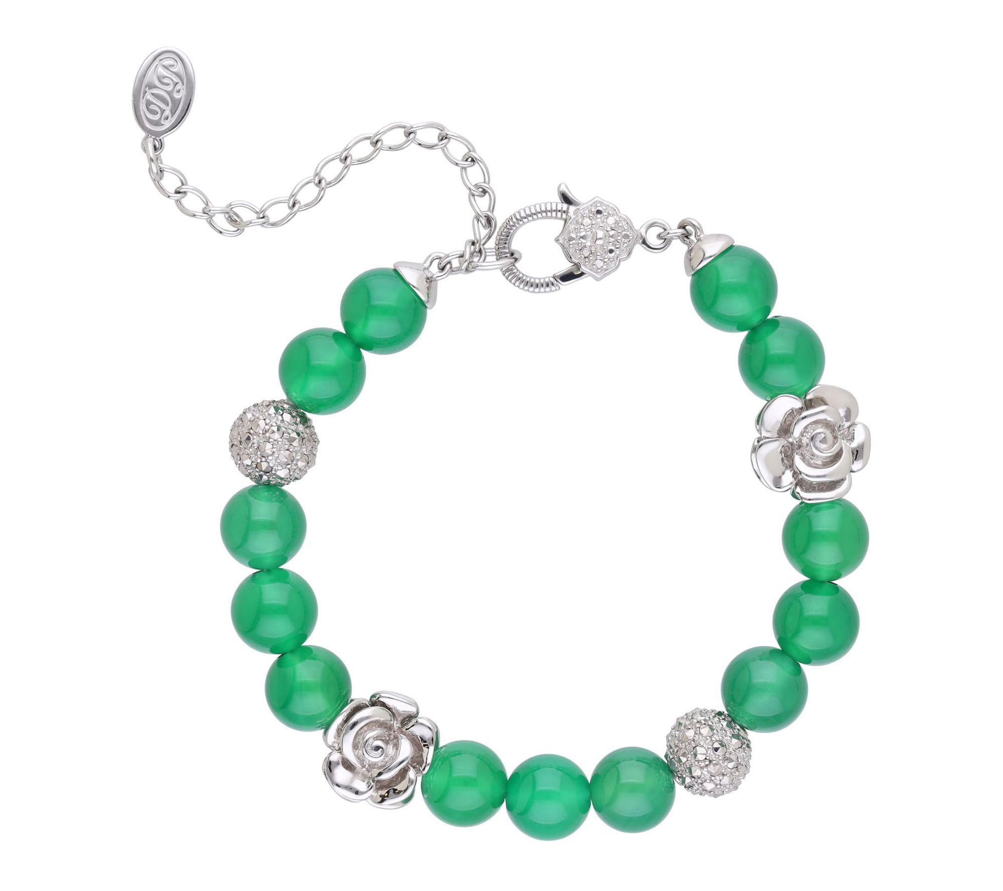 Dallas Prince Sterling CHROME Marcasite Garden Bracelet