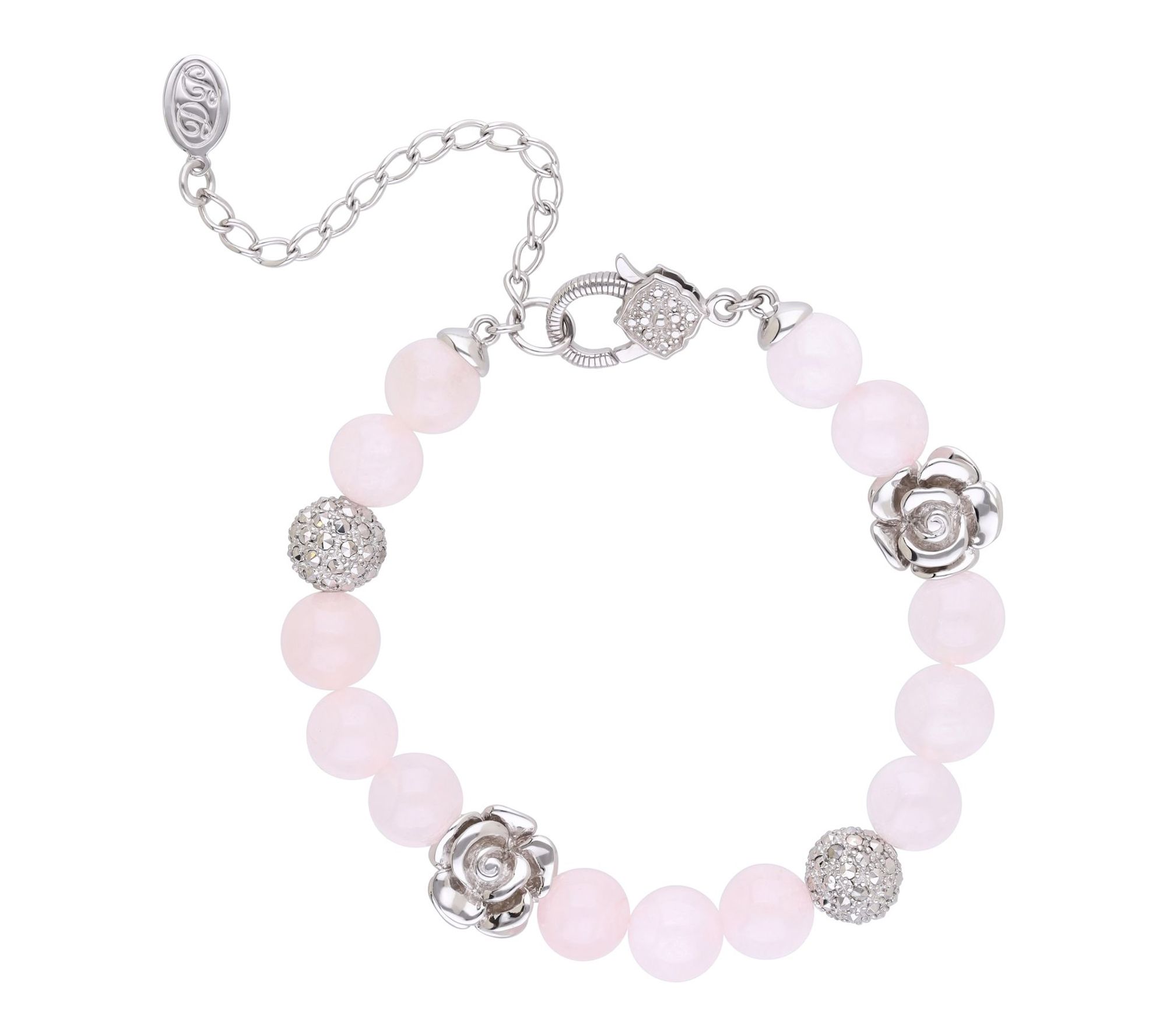 Dallas Prince Sterling CHROME Marcasite Garden Bracelet