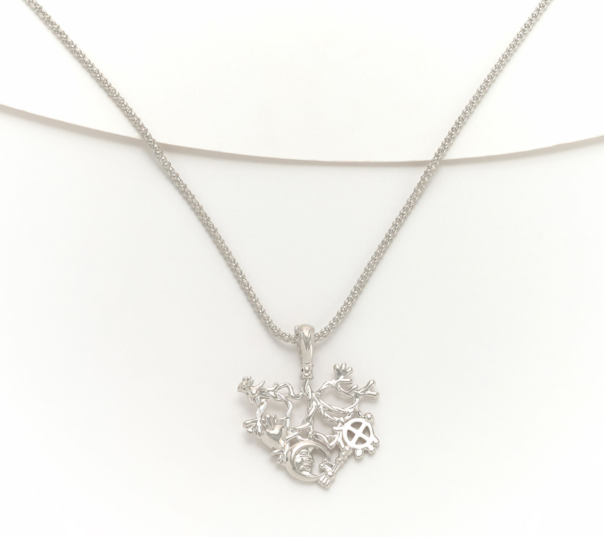 "As Is" David Markstein Sterl Silver Jane Cimaruta Pendant w/Chain