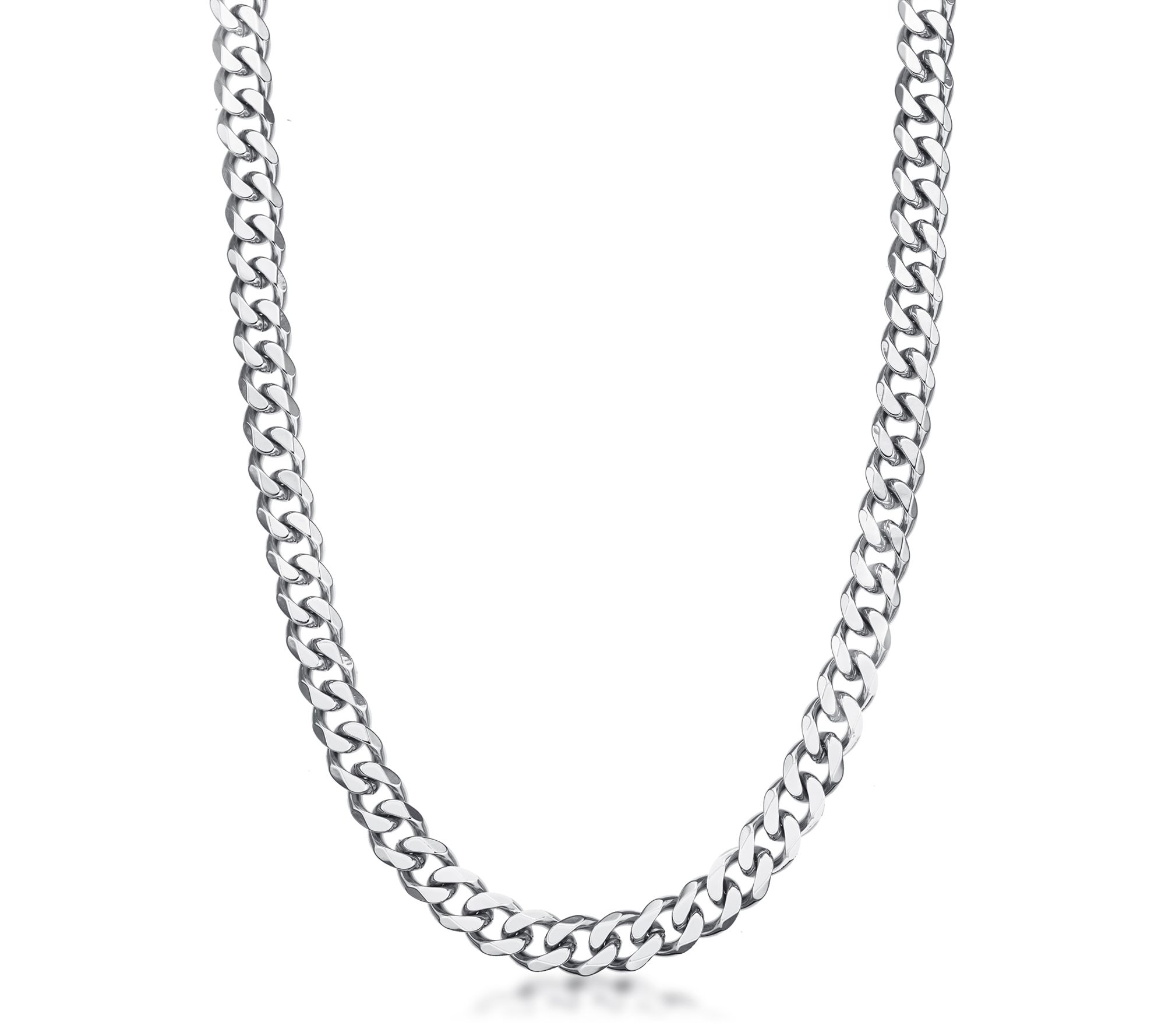 LYNX Men's Stainless Steel Curb Chain Necklace