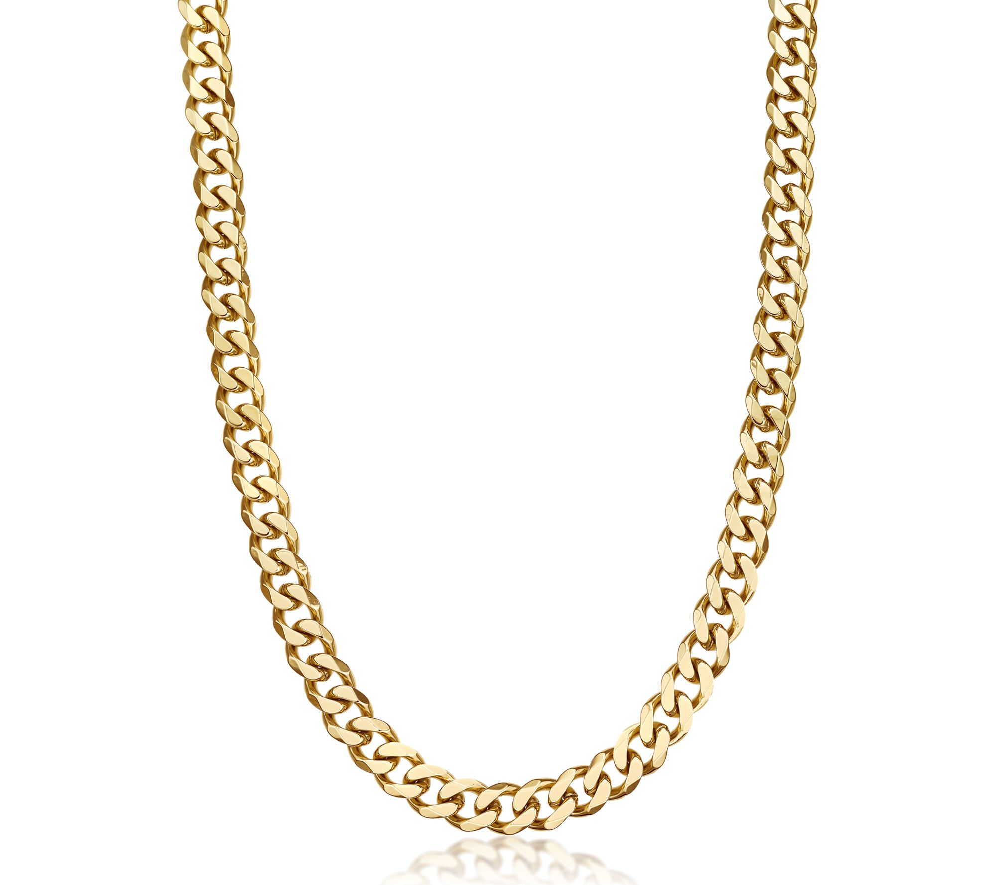 LYNX Men's Stainless Steel Curb Chain Necklace