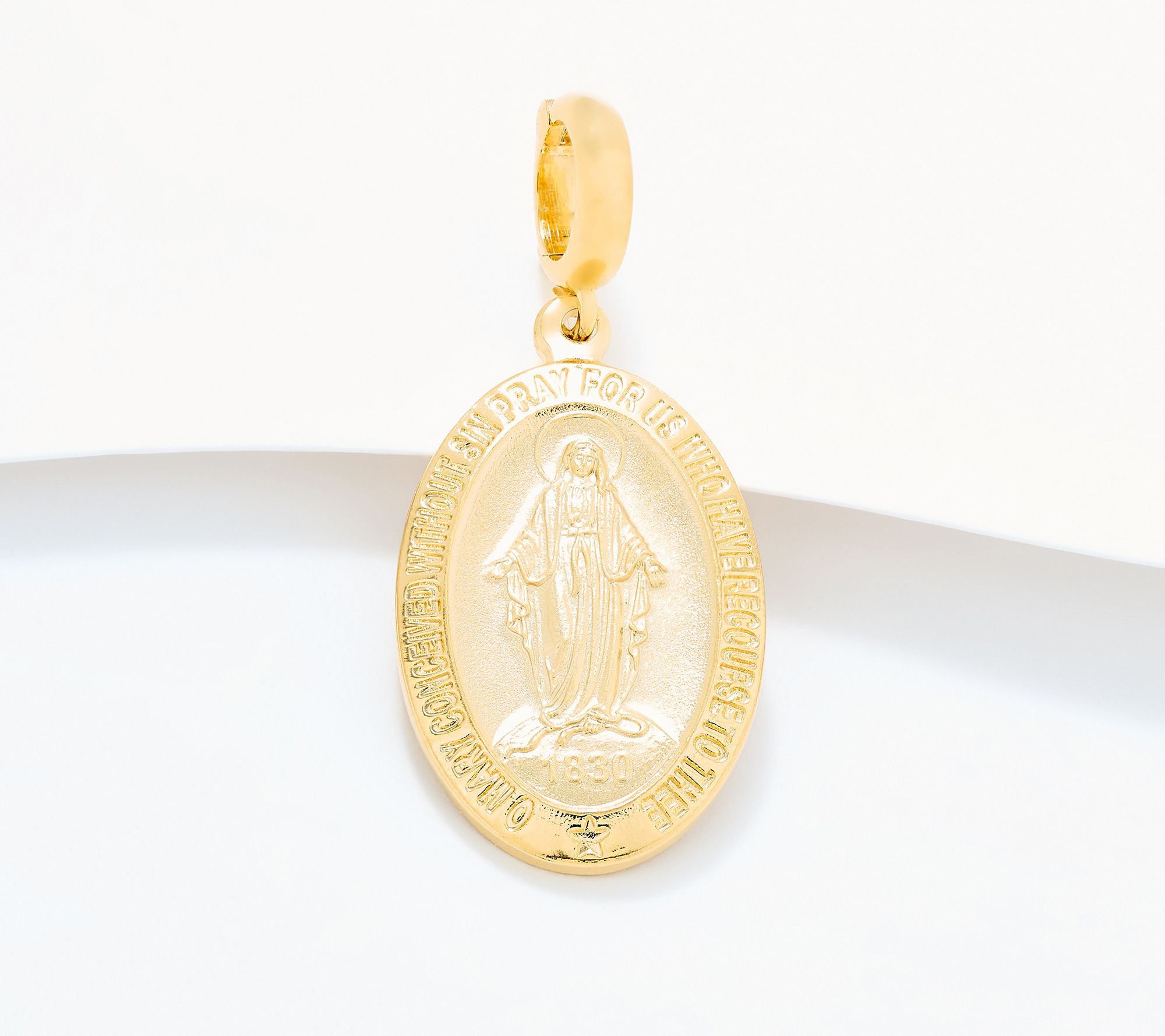 "As Is" David Markstein Bronze Engraved Pendant with Enhancer