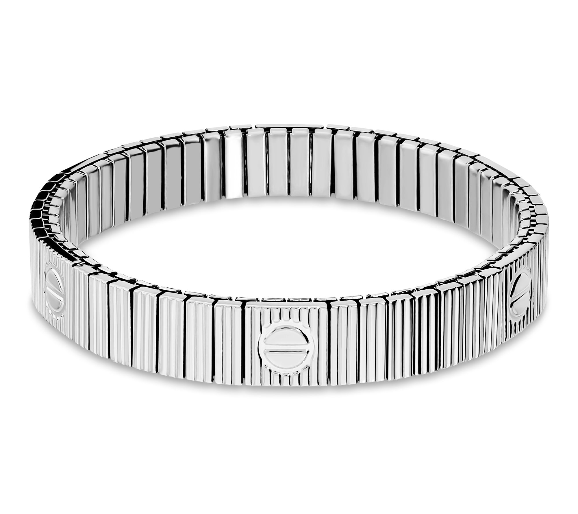 Steel by Design Screw Detail Stretch Bracelet