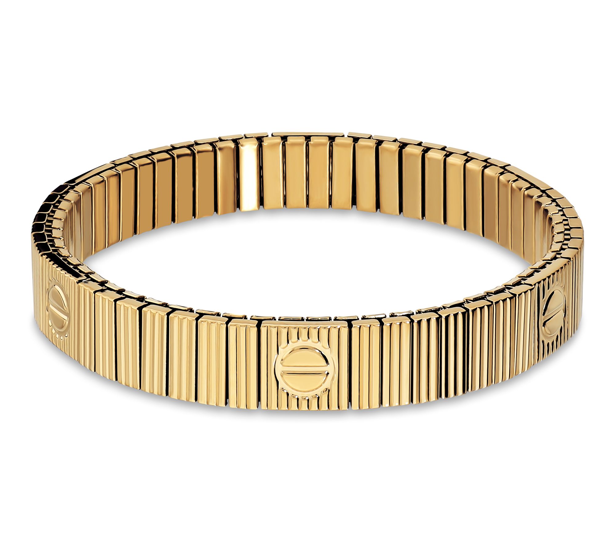 Steel by Design Screw Detail Stretch Bracelet