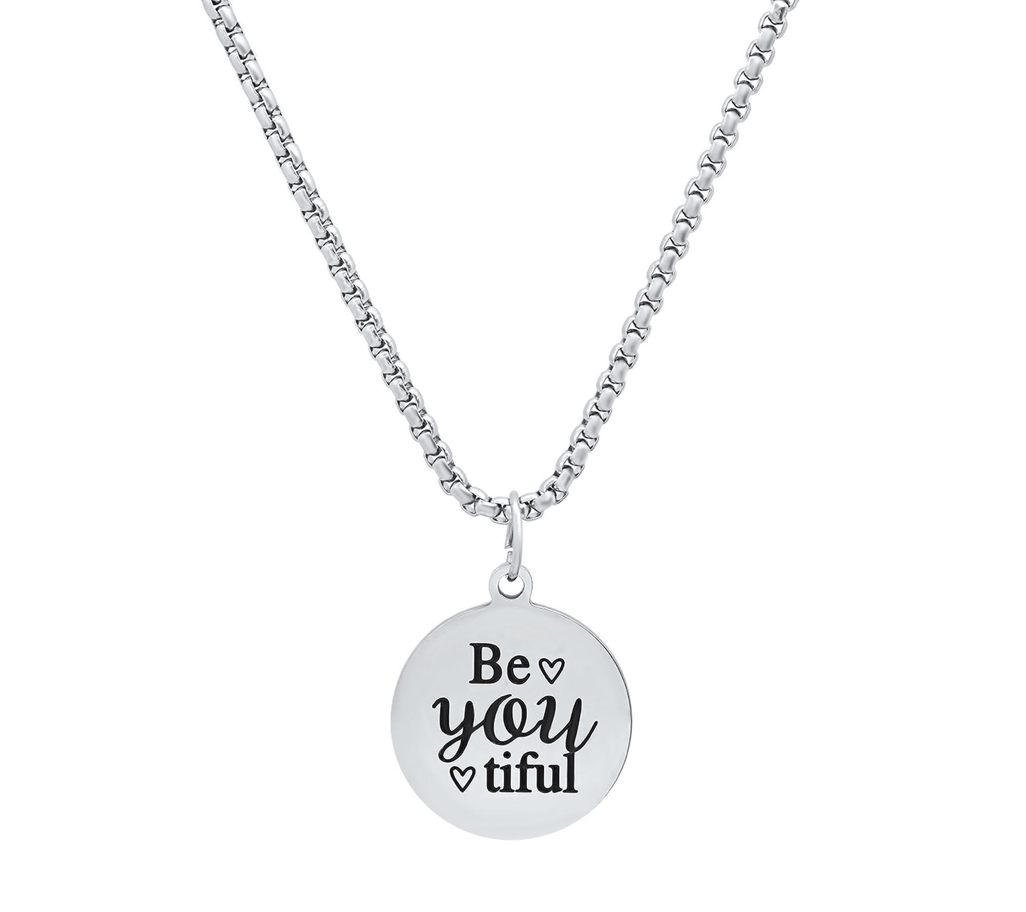 Steel By Design Circle Pendant w/ Chain