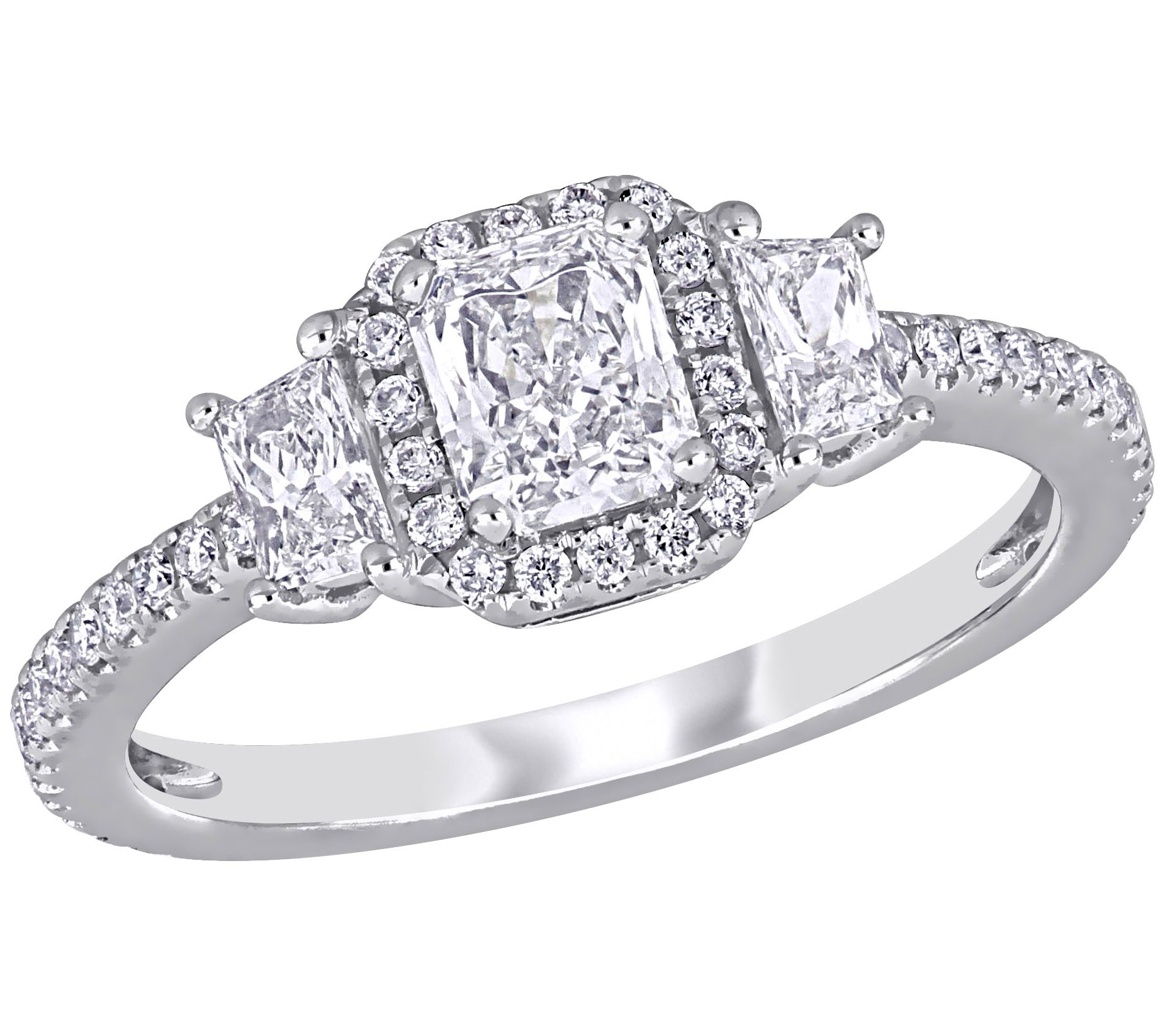 Affinity 1.00 cttw Diamond Engagement Ri ng, 14K - QVC.com