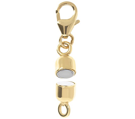 Italian Gold Polished Magnetic Lobster Clasp Extender, 14K