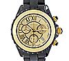 Italian Gold Bold Black Ceramic Chronograph Watch 14K Gold, 3 of 5