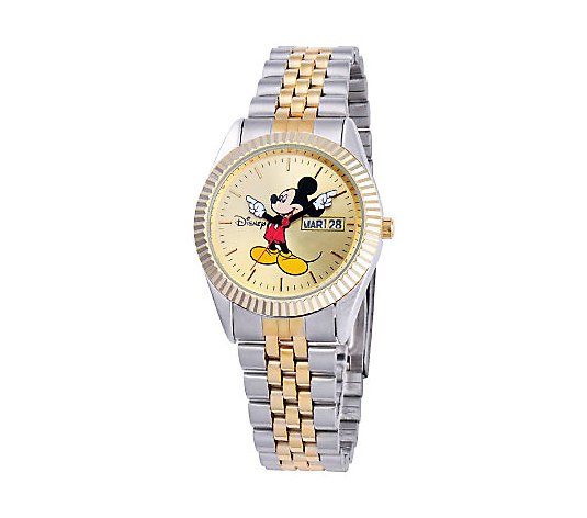 Disney Men's Mickey Two-Tone Watch