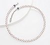 American West Braided Leather & Sterling Silver Necklace