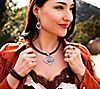 American West Braided Leather & Sterling Silver Necklace, 1 of 2