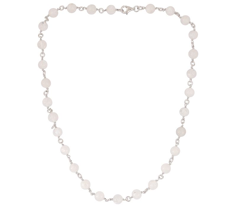 Sterling Silver Rainbow Moonstone Necklace - QVC.com