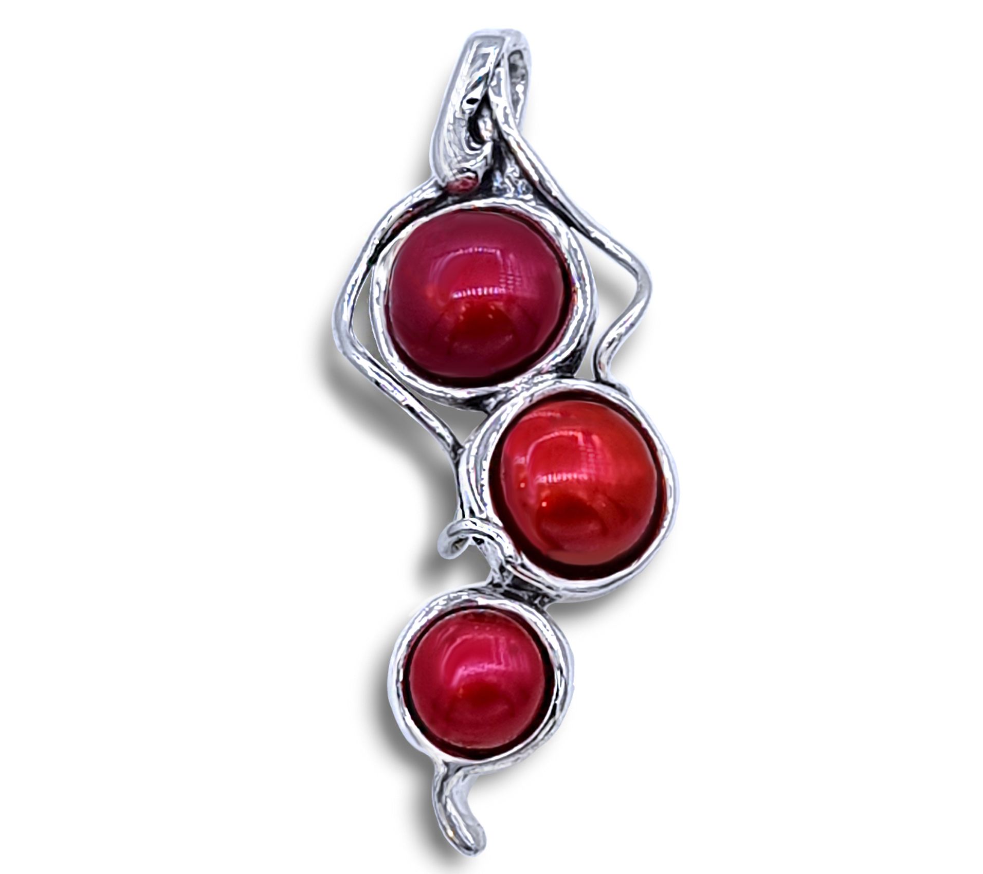 Hagit Sterling Silver Cultured Pearl Pod DesignPendant