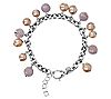 Honora Sterling Cultured Pearl & Gemstone Bead Bracelet