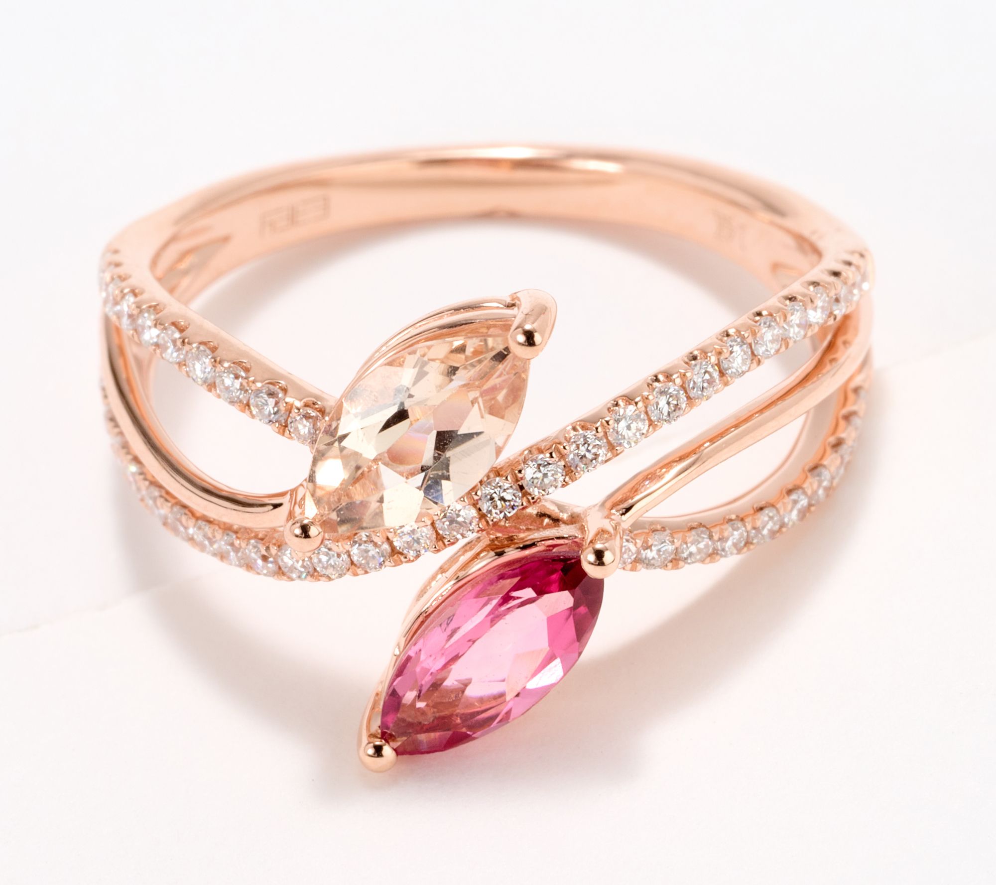 One-of-a-kind Pink Tourmaline Pendant with Diamond - Mills Jewelers