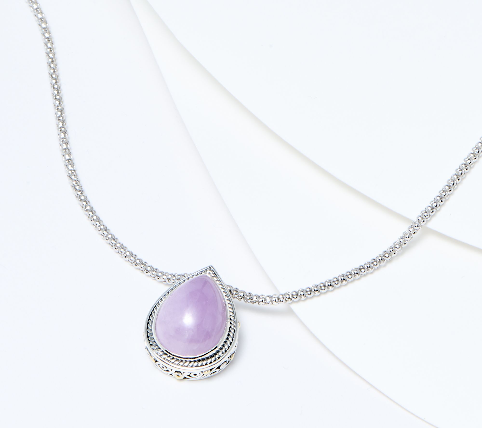 "As Is" Artisan Crafted by Robert Manse Sterl. & 18K Gem Necklace