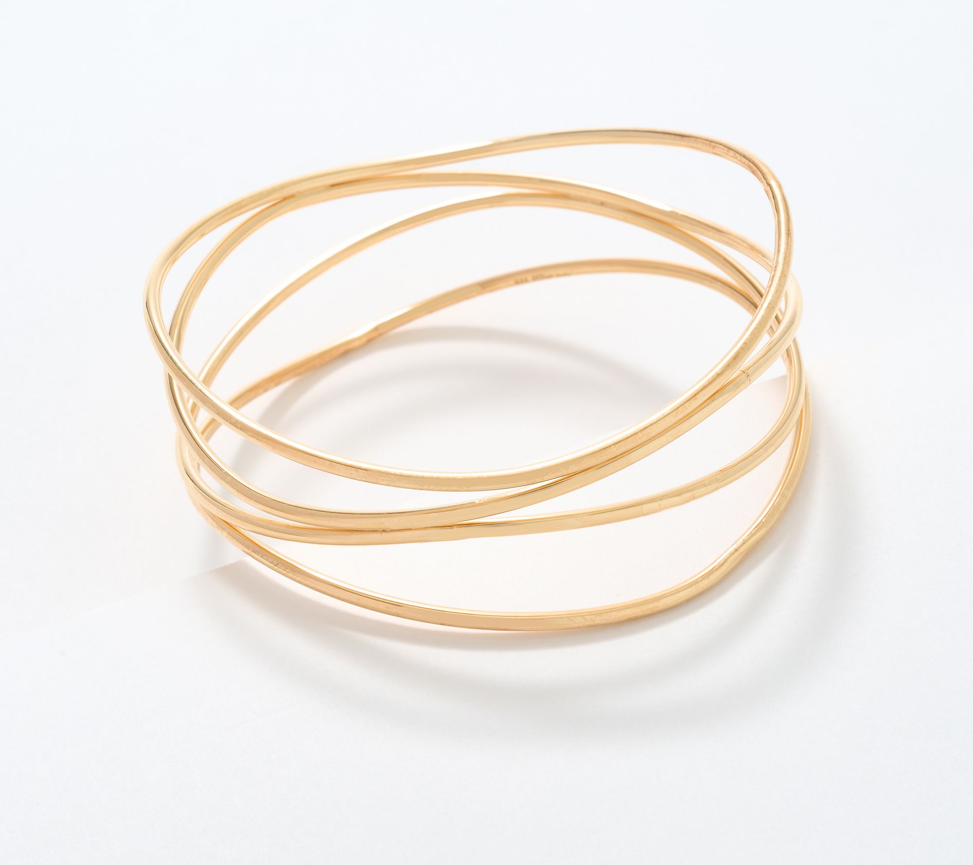 David Markstein Sterling Silver Multi Fine Line Bangle