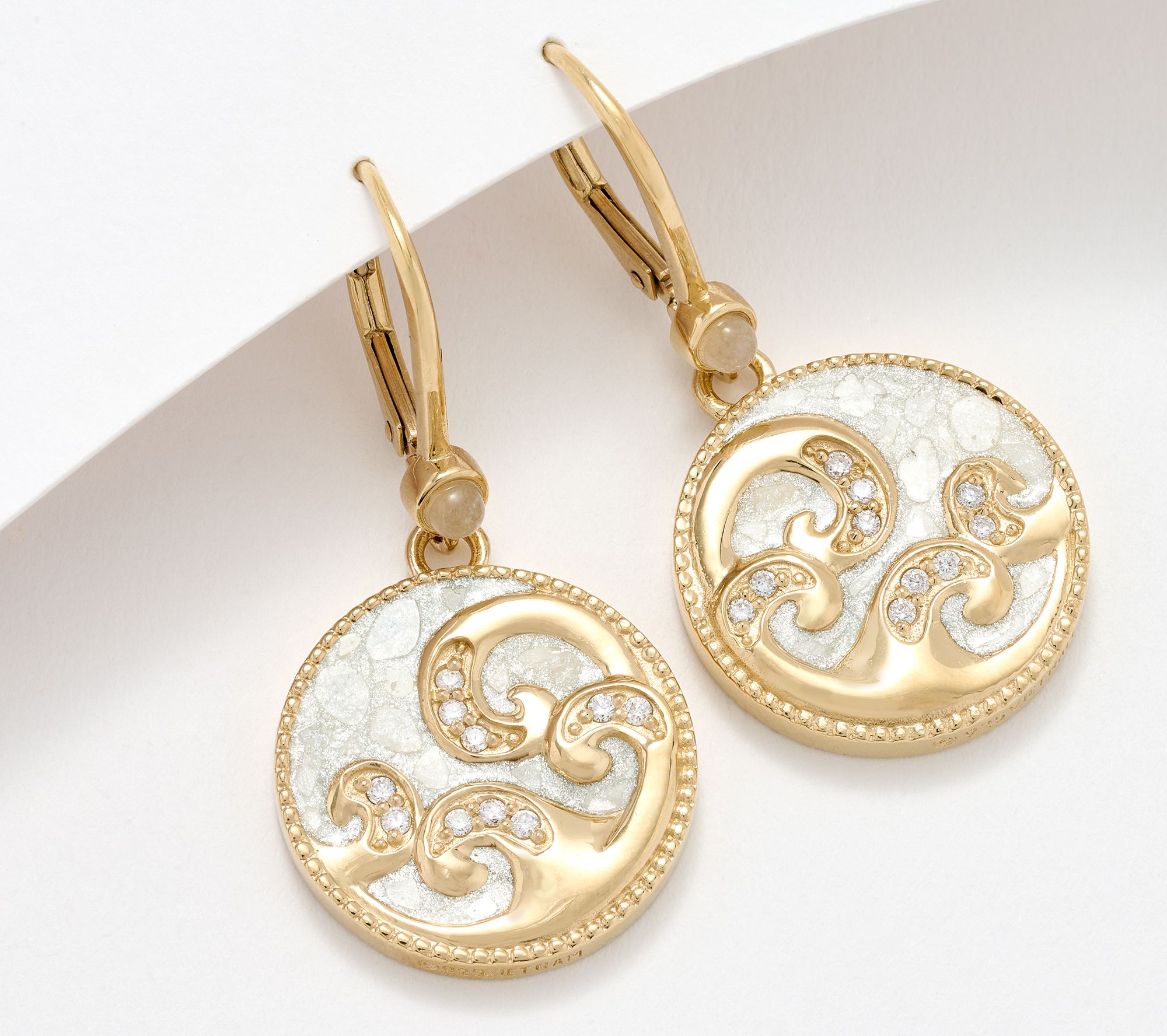 Kirks Folly Stardust Diamond Infinite Wave Earring