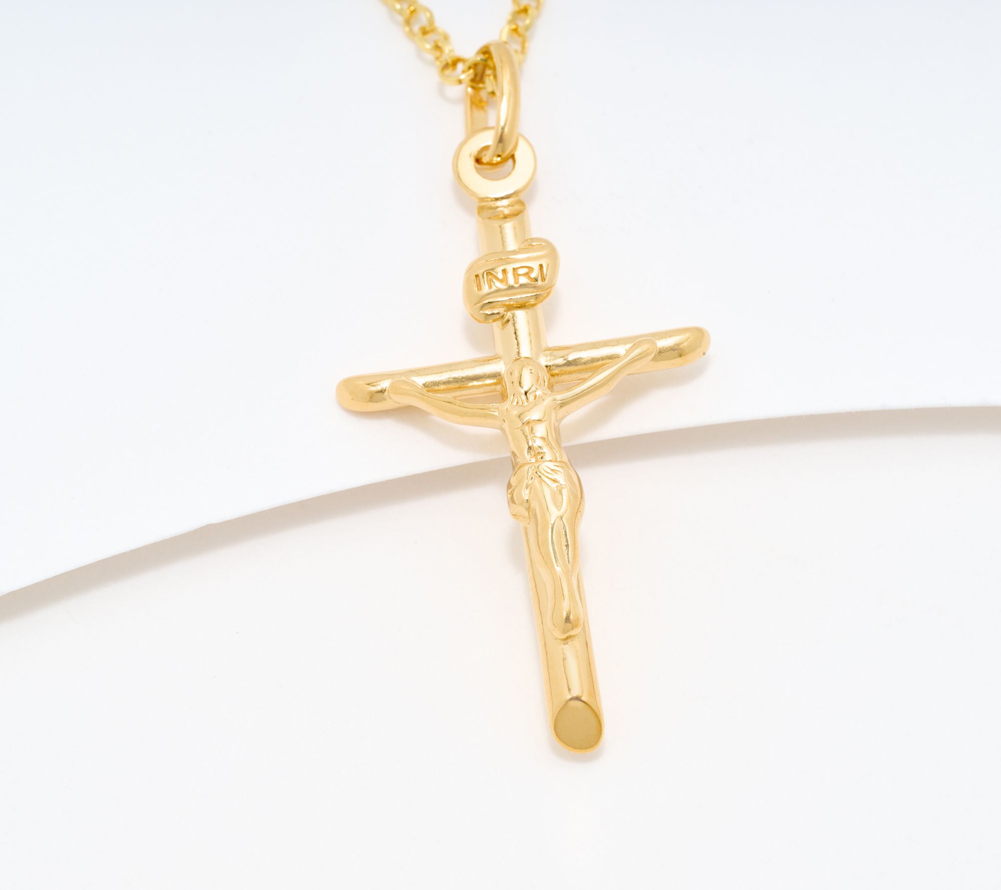 Or Paz Sterling Silver Jesus Cross Pendant Necklace