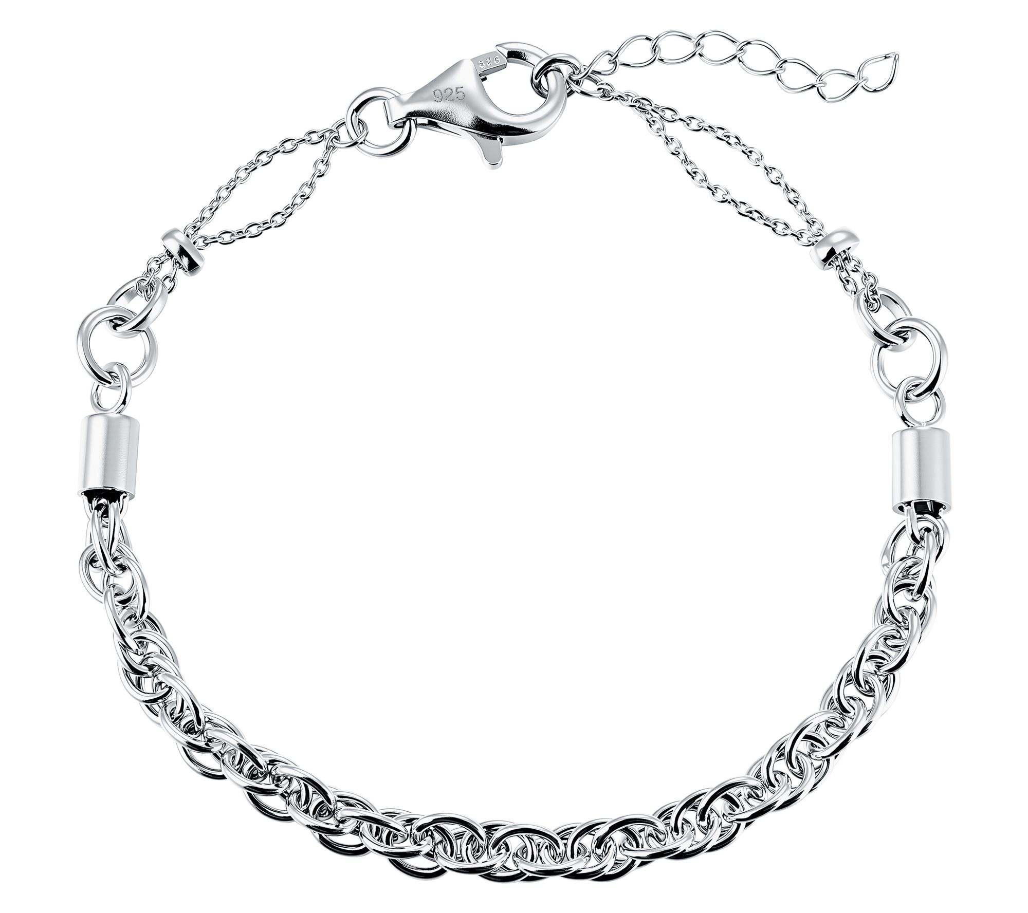 アクセサリー Hollow Silver Oval Link Chain Bracelet Silver Style Twisted Oval link Chain Bracelet,Sterling