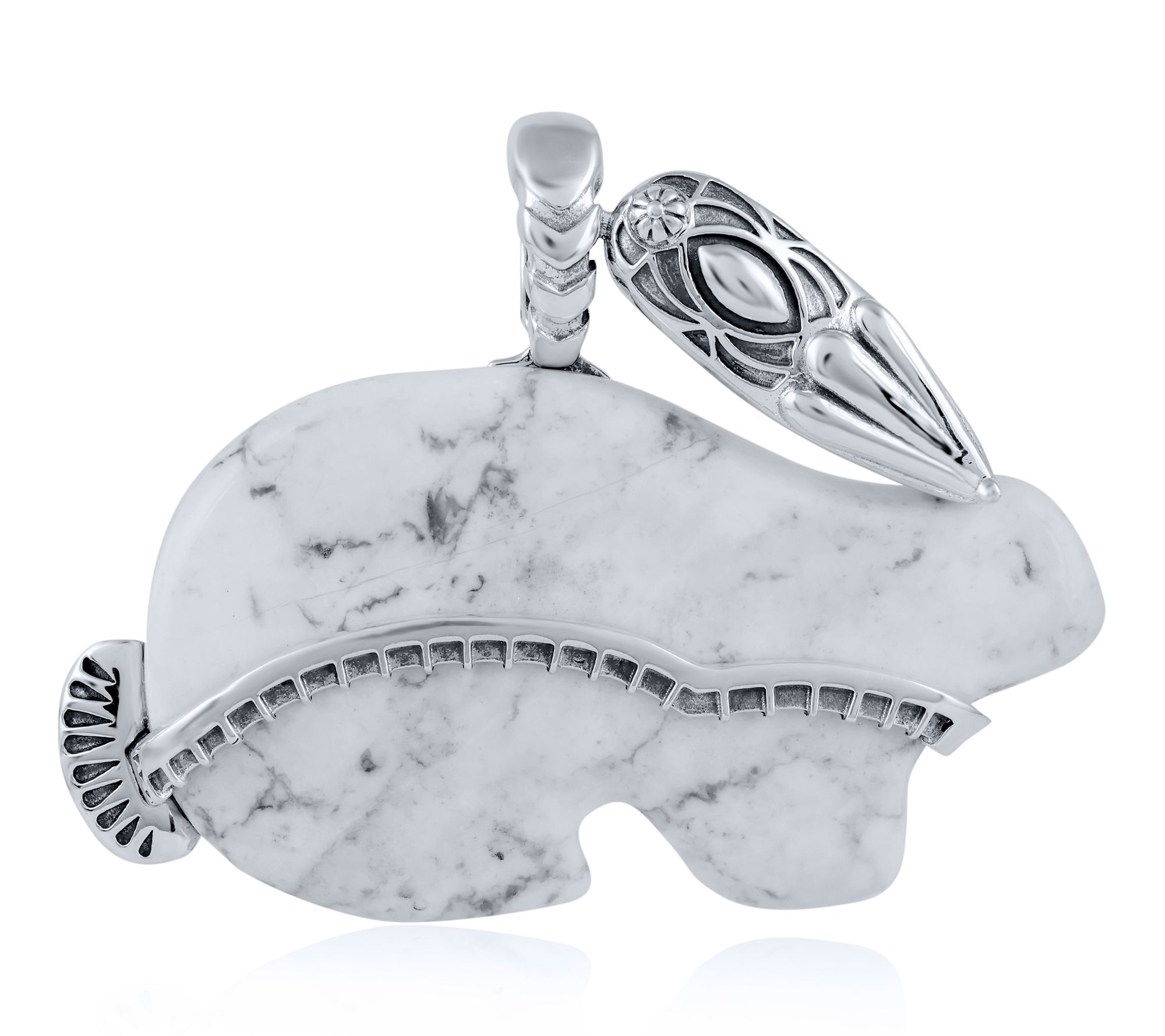 American West Sterling Gemstone Rabbit "Trickster" Enhancer